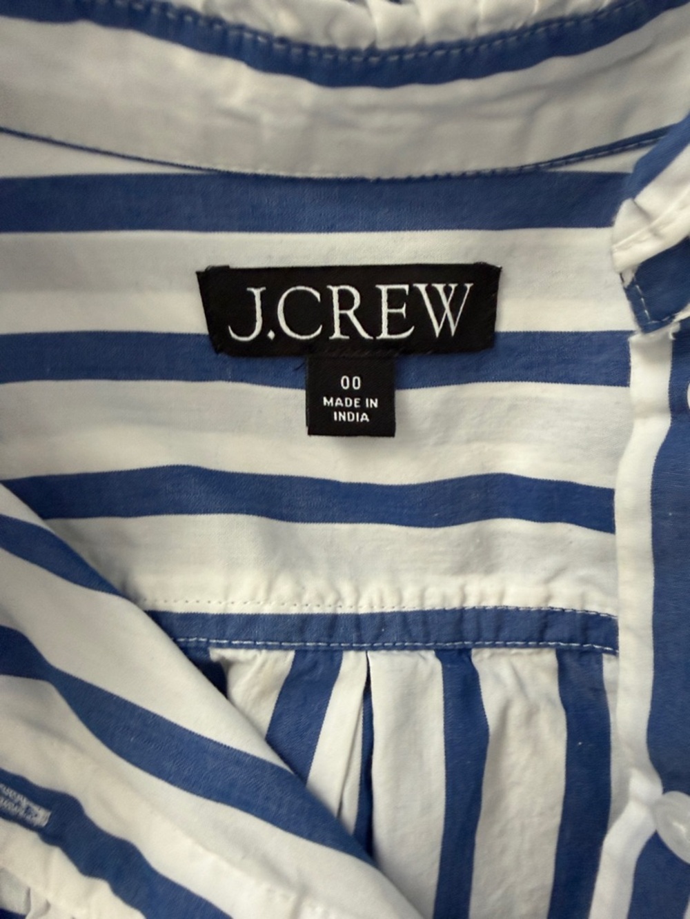 J.Crew Ruffle Button-Up Shirt Dress - Picture 3 of 3